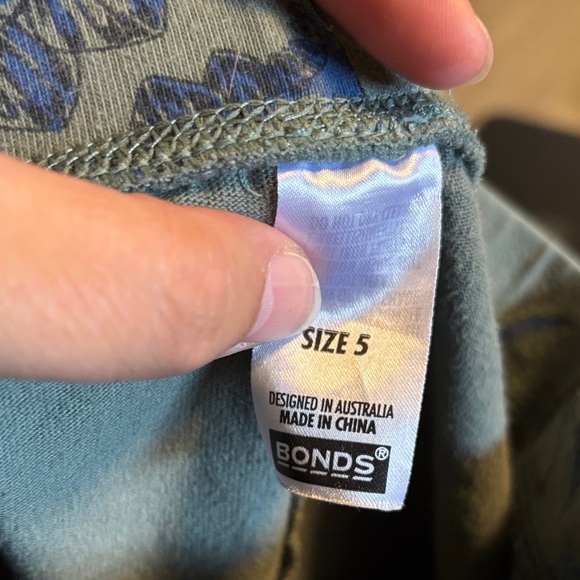 Bonds Kids Dinosaur Print Shorts - Gray and Blue - Picture 2 of 2